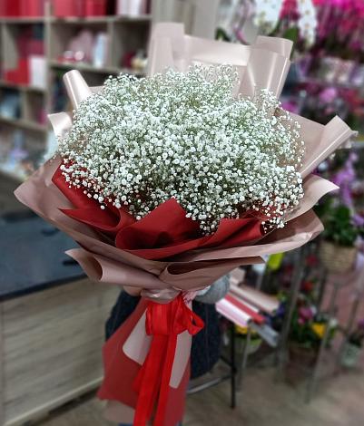 Букет цветов из: Гипсофила в Дмитриевка Уфимский район