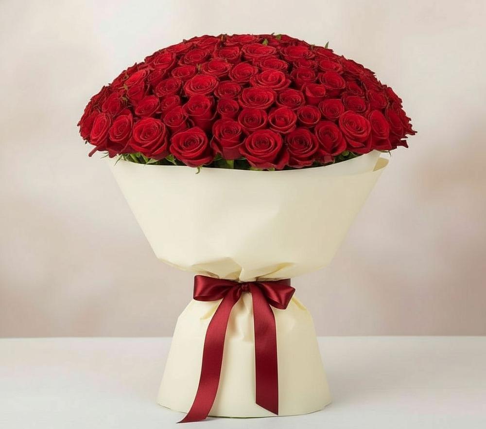 Букет 101 Красная роза Милано в Дмитриевка Уфимский район