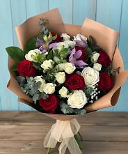 Букет цветов из:  Розы и Альстромерии #REPLACE_PRED# Дмитриевка Уфимский район