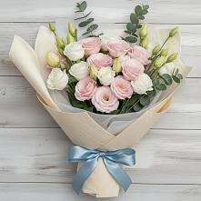 Букет цветов из:  Лизиантусы в Дмитриевка Уфимский район
