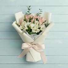 Букет цветов из:  Альстромерии в Дмитриевка Уфимский район