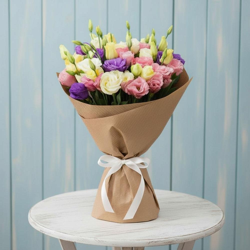 Букет цветов из: Лизиантусы в Дмитриевка Уфимский район