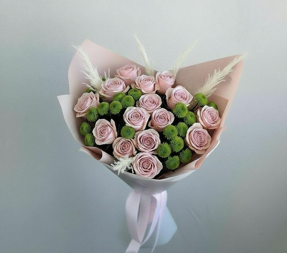 Букет цветов из: Розы и Хризантемы в Дмитриевка Уфимский район