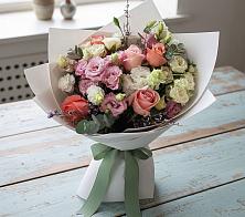 Букет цветов из:  Розы, Лизиантусы и Гвоздики #REPLACE_PRED# Дмитриевка Уфимский район