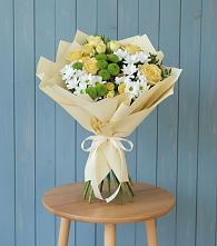 Букет цветов из:  Хризантемы и Розы в Дмитриевка Уфимский район