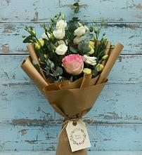 Букет цветов из:  Розы и Лизиантусы в Дмитриевка Уфимский район