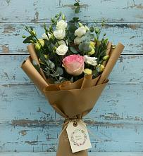 Букет цветов из:  Розы и Лизиантусы в Дмитриевка Уфимский район