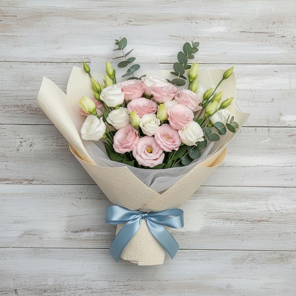 Букет цветов из: Лизиантусы в Дмитриевка Уфимский район